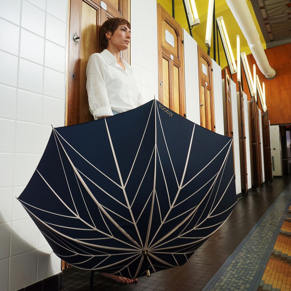 Apparel - Rain umbrella ecologically responsible - Stella blue - Klaoos - KLAOOS