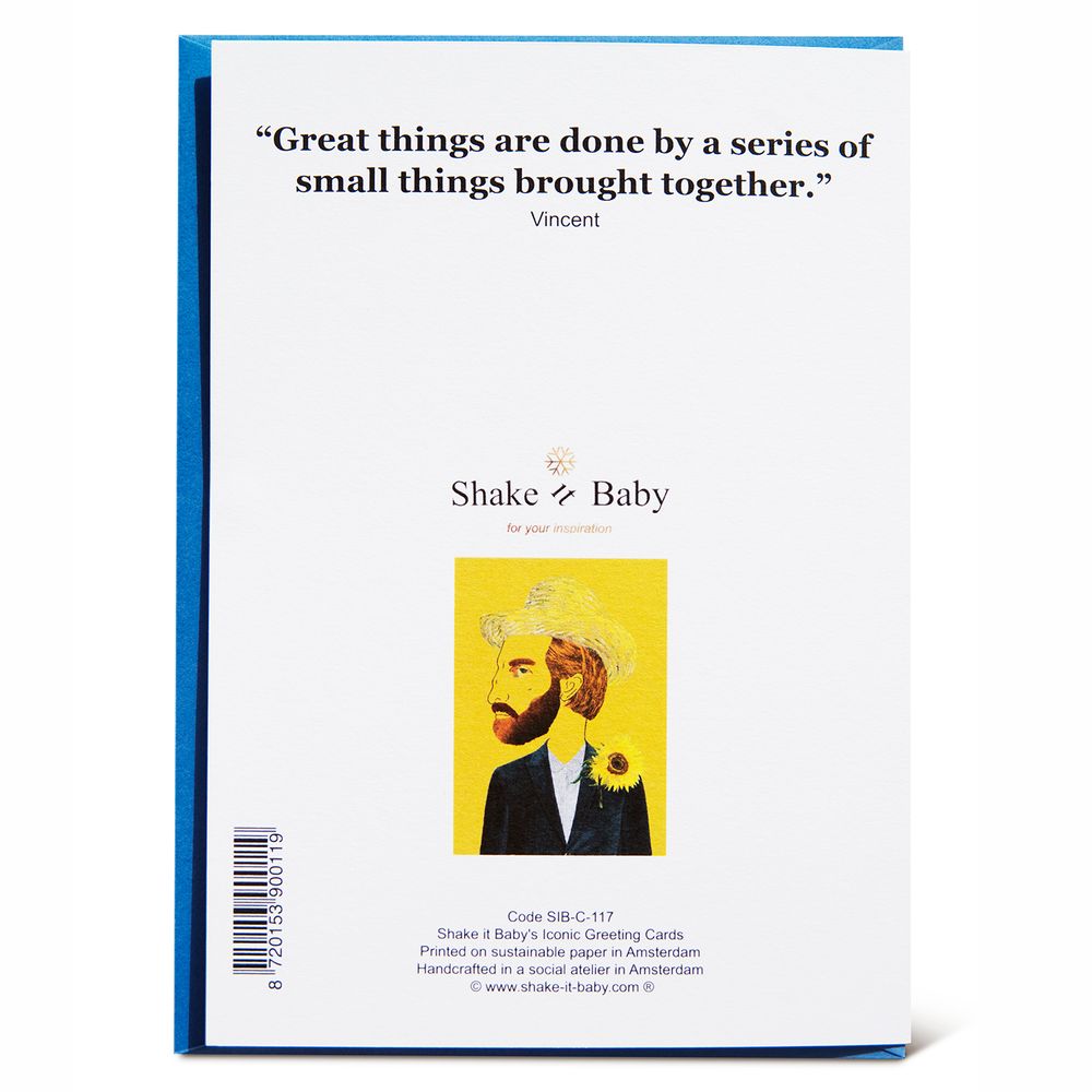 Stationery - Greeting Cards with a fine chain - SHAKE IT BABY