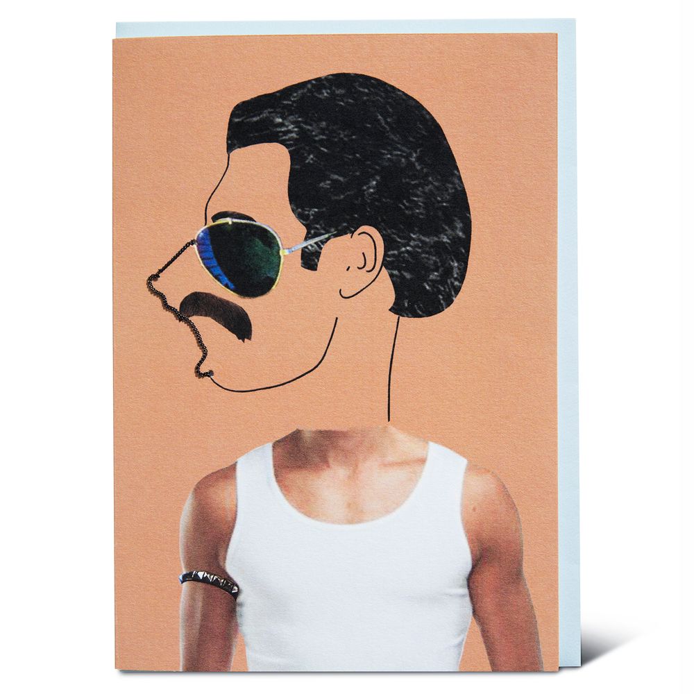 Stationery - Greeting Cards with a fine chain - SHAKE IT BABY