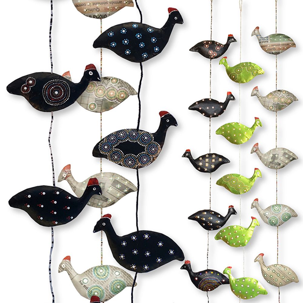 Other wall decoration - SARDINE MOBILES MADE OF RECYCLED NEWSPAPER - PASSERAILES