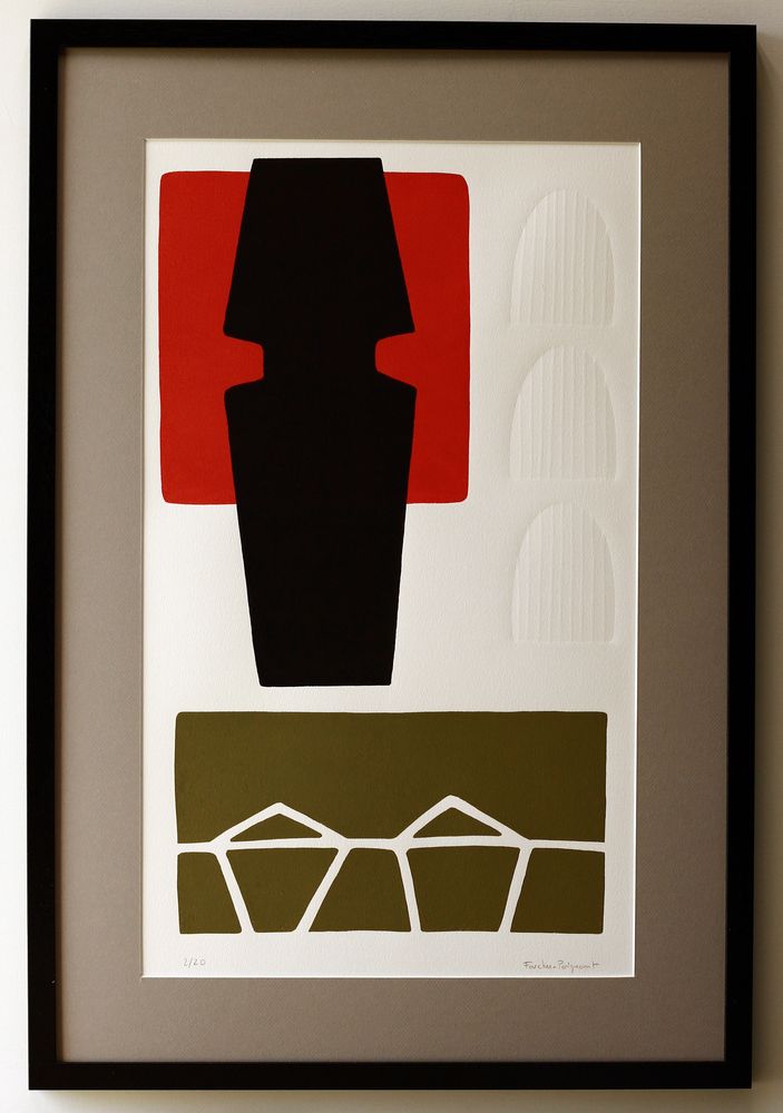 Tableaux - Gravure et gaufrage sur papier 75 x 50 cm - FOUCHER-POIGNANT
