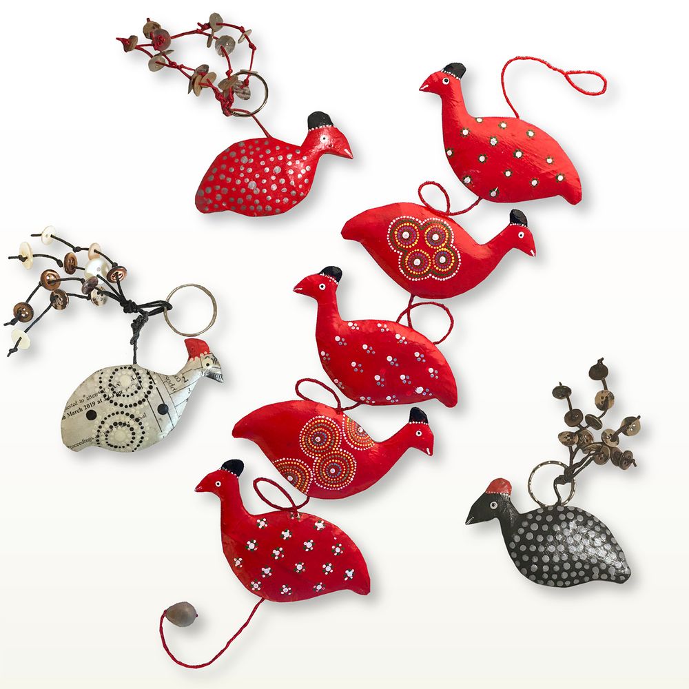 Other wall decoration - SARDINE MOBILES MADE OF RECYCLED NEWSPAPER - PASSERAILES