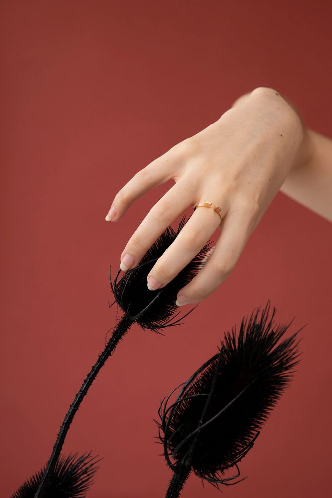 Bijoux - bague n.2 ARAJUKU - PEAU DE FLEUR