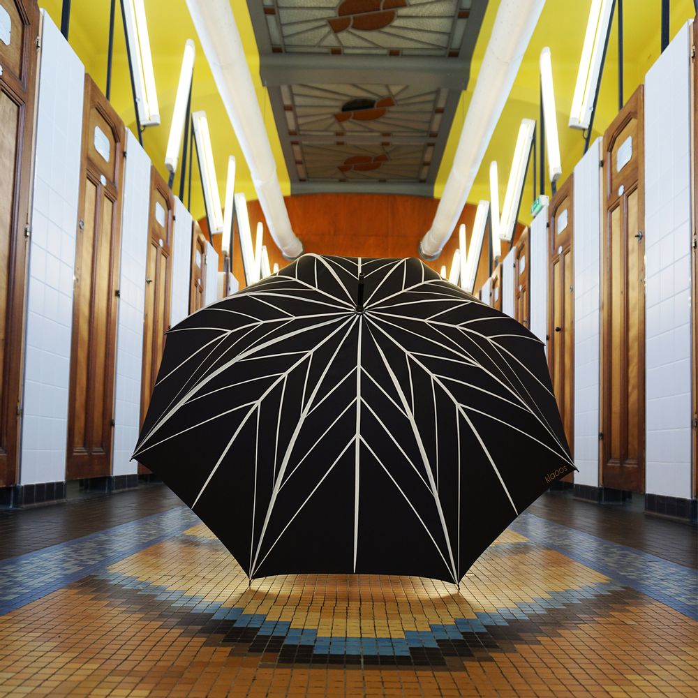Apparel - Rain umbrella ecologically responsible- Stella noir ébène - Klaoos - KLAOOS
