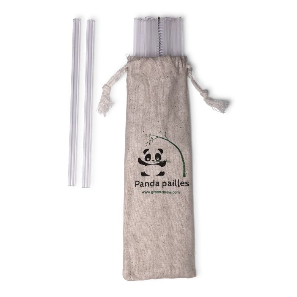 Glass - Glass Straws - PANDA PAILLES