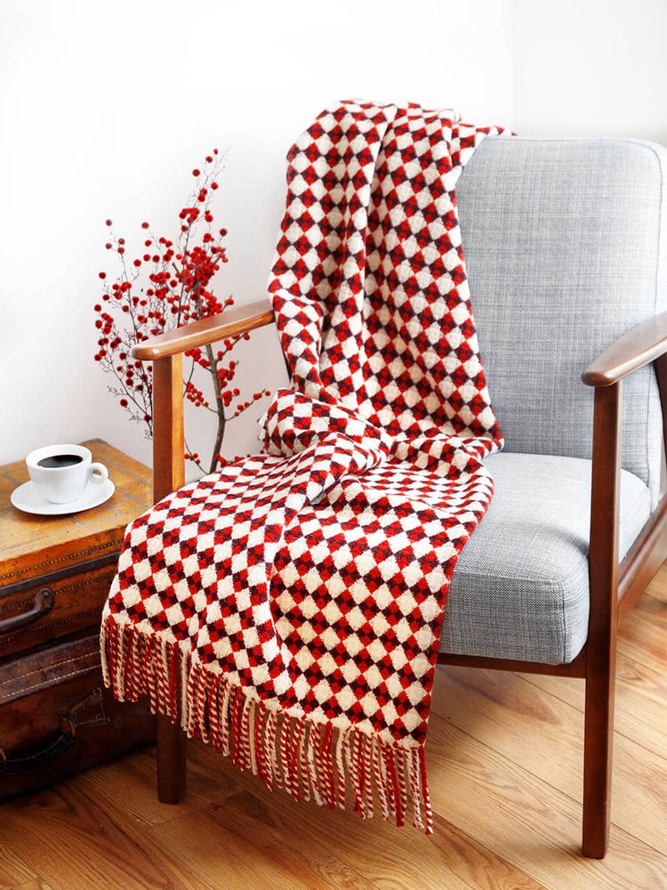 Throw blankets - BICOLOR AZULEJO Wool Blanket - BUREL FACTORY