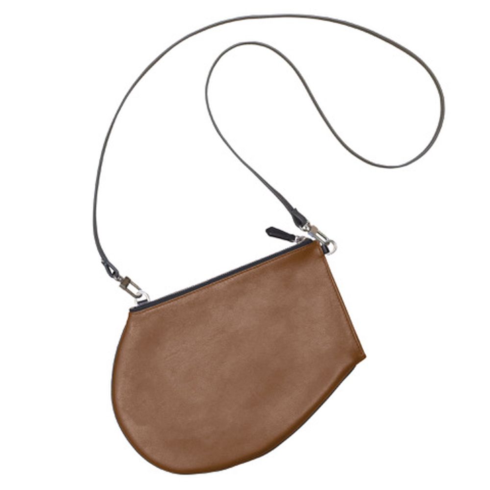 Sacs et cabas - Zip Maxi Tan - Sac en cuir avec sangle bandoulière amovible - MLS-MARIELAURENCESTEVIGNY