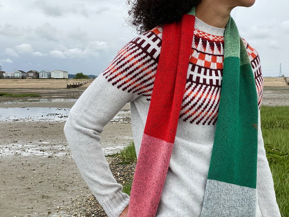 Scarves - Colourblock Scarf - DONNA WILSON