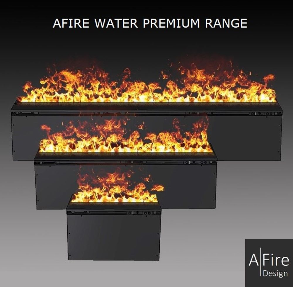 Chambres d'hôtels - 100 cm Cheminée à vapeur d'eau - Insert électrique 3D PREMIUM AFIRE Cheminées Décoration Design - AFIRE