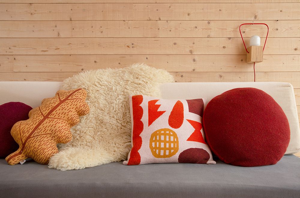 Cushions - Leaf Shaped Cushion - DONNA WILSON