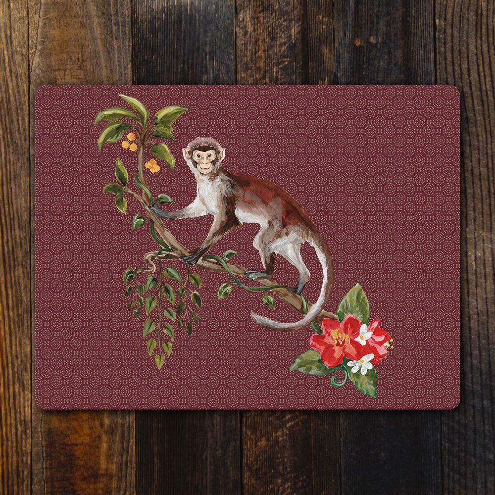 Dessous de plat - Monkey Eucalyptus Set de table et dessous de verre - ZOOH
