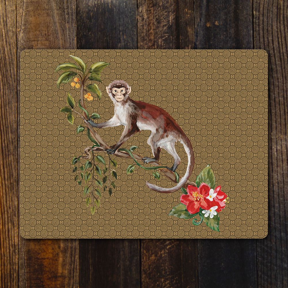 Dessous de plat - Monkey Eucalyptus Set de table et dessous de verre - ZOOH