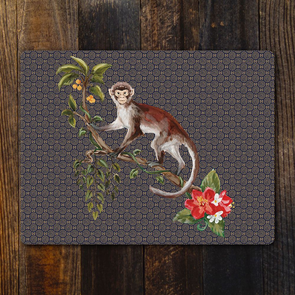 Dessous de plat - Monkey Eucalyptus Set de table et dessous de verre - ZOOH