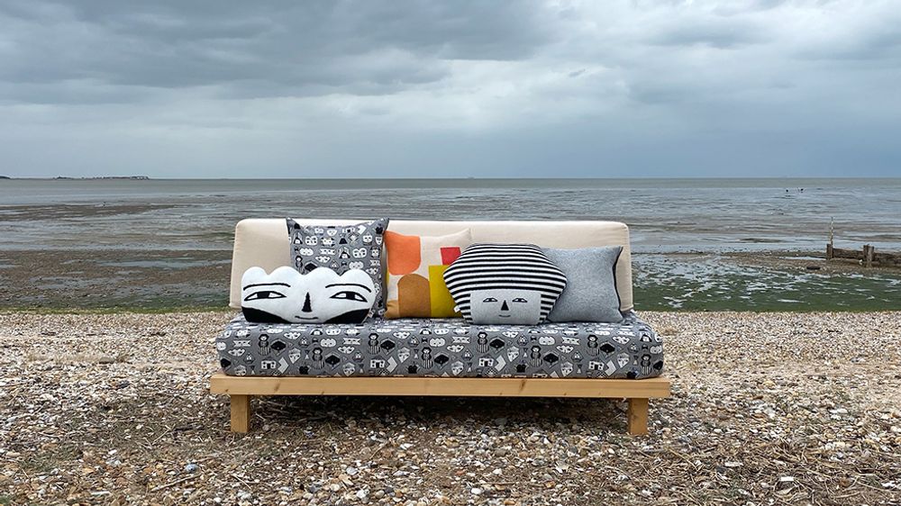 Throw blankets - Allsorts Cotton Throw - DONNA WILSON
