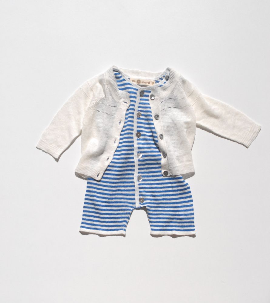 Children's fashion - ELIN. 100% linen collection. Knitwear - SOL DE MAYO