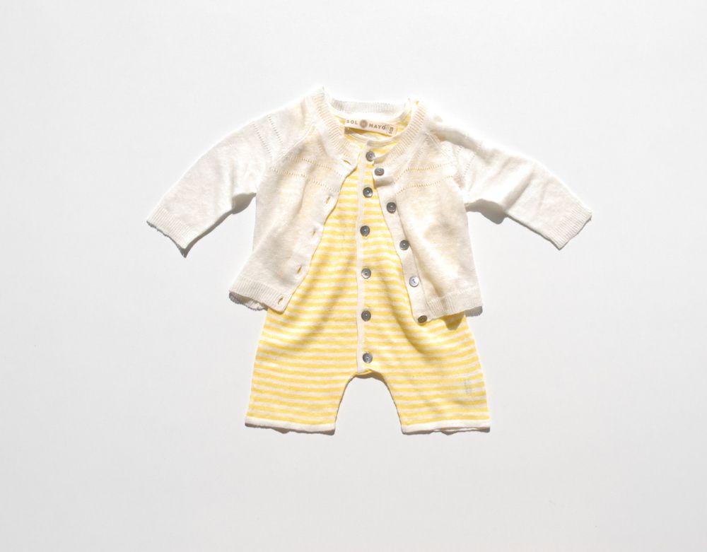 Children's fashion - ELIN. 100% linen collection. Knitwear - SOL DE MAYO