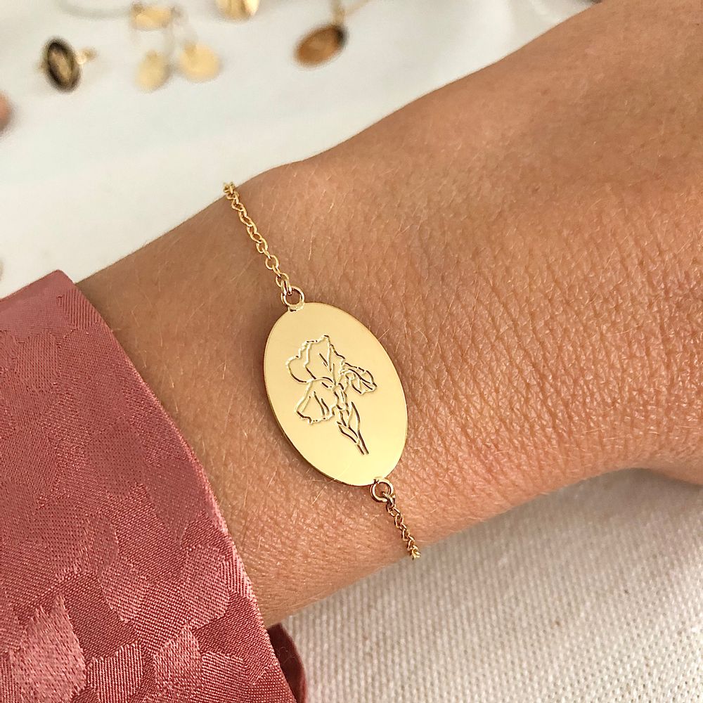 Jewelry - Provence Lavender Herbarium Flower Locket Bracelet - JOUR DE MISTRAL