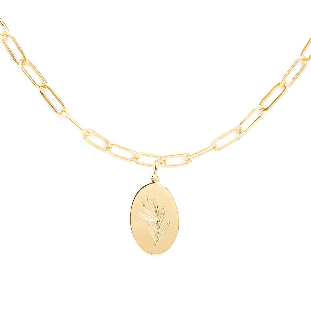 Jewelry - Herbarium medal chain necklace - JOUR DE MISTRAL