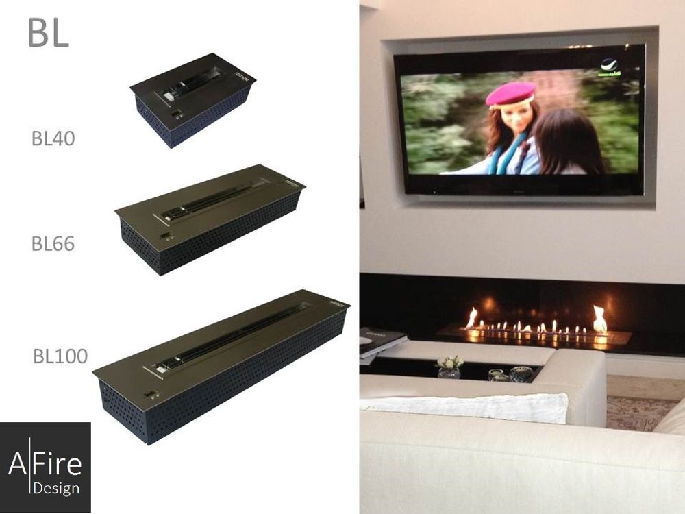 Chambres d'hôtels - BL 40-100 cm Brûleurs éthanol intelligents télécommandés AFIRE Cheminée Décoration Design - AFIRE