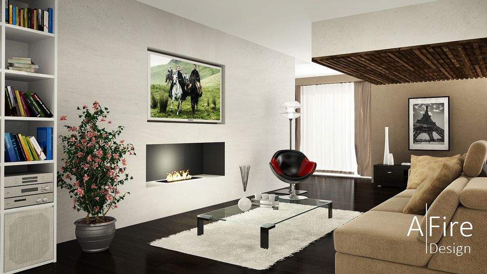 Chambres d'hôtels - BL 40-100 cm Brûleurs éthanol intelligents télécommandés AFIRE Cheminée Décoration Design - AFIRE