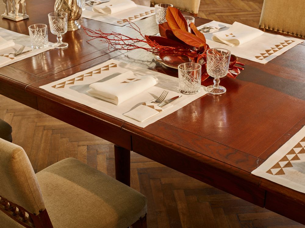 Kitchen linens - Runner Kutnu + Cotton Zeugma - KUTNİA