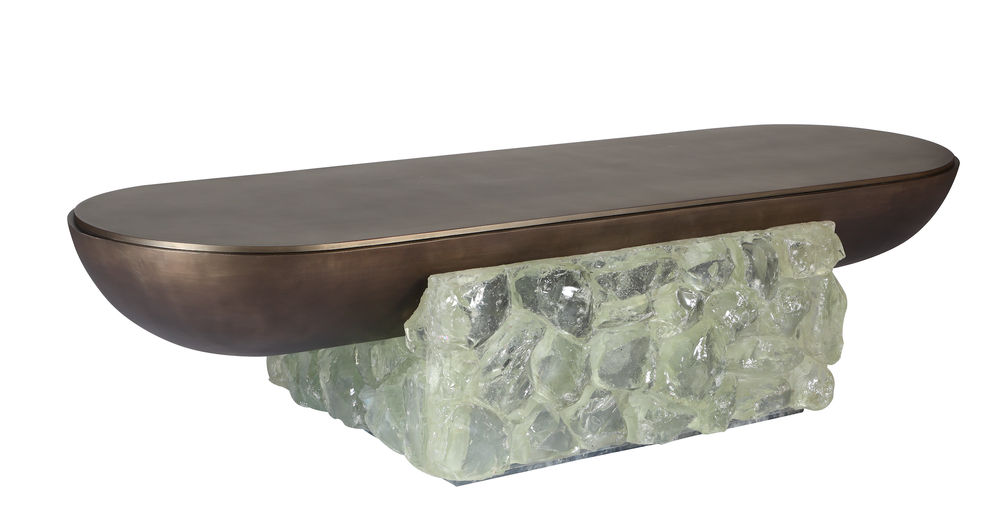 Coffee tables - ROCK CRYSTAL CENTRE TABLE - FORMUS