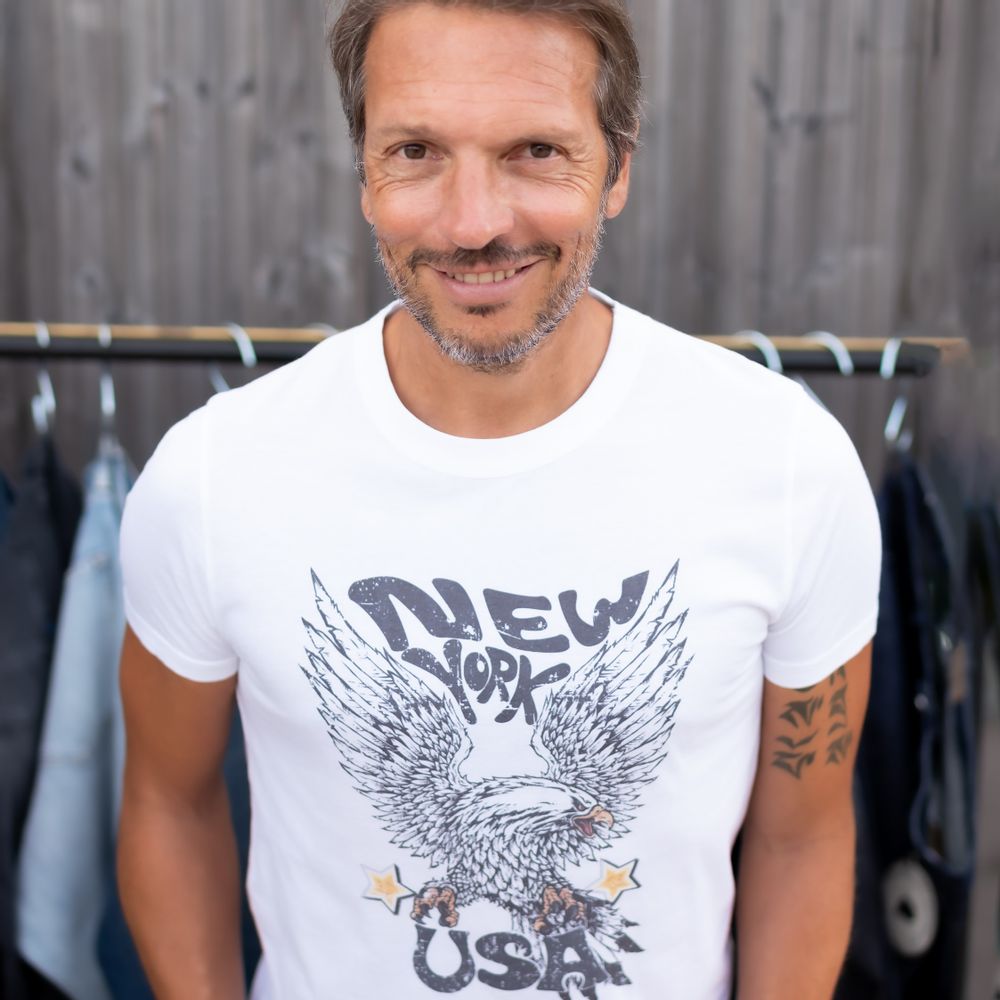 Prêt-à-porter - TSHIRT EAGLE NEW YORK - FABULOUS ISLAND LTD