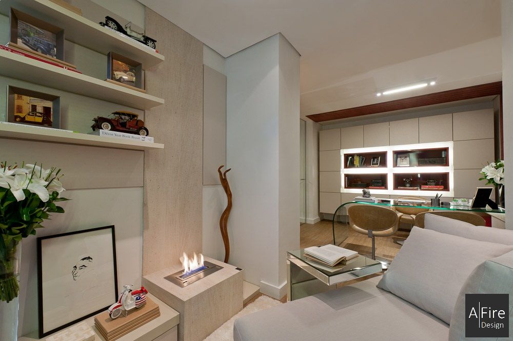 Chambres d'hôtels - BL 40-100 cm Brûleurs éthanol intelligents télécommandés AFIRE Cheminée Décoration Design - AFIRE