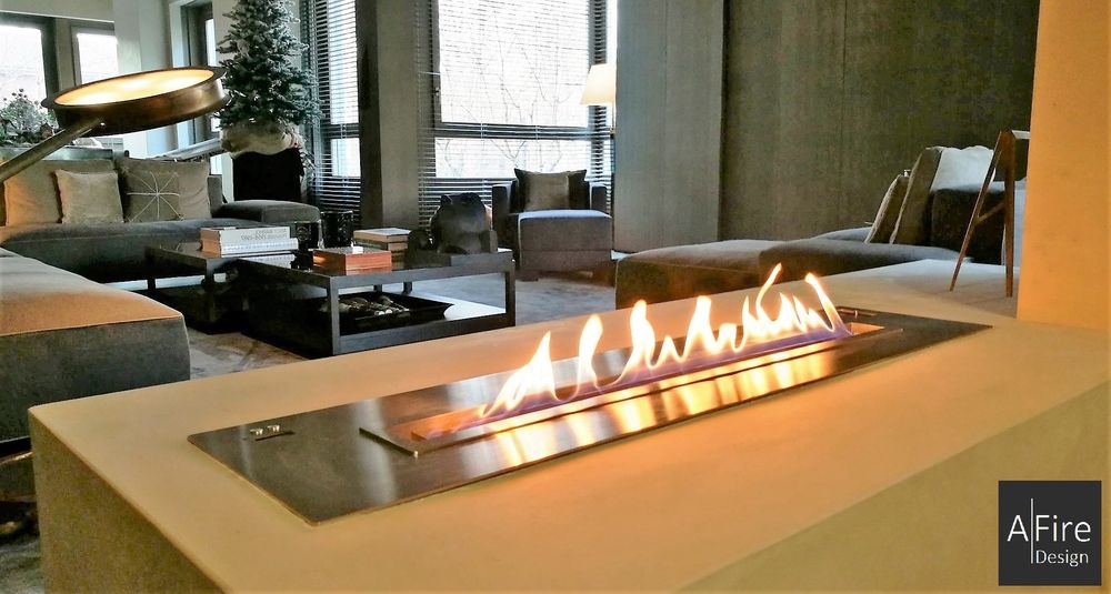 Chambres d'hôtels - BL 40-100 cm Brûleurs éthanol intelligents télécommandés AFIRE Cheminée Décoration Design - AFIRE