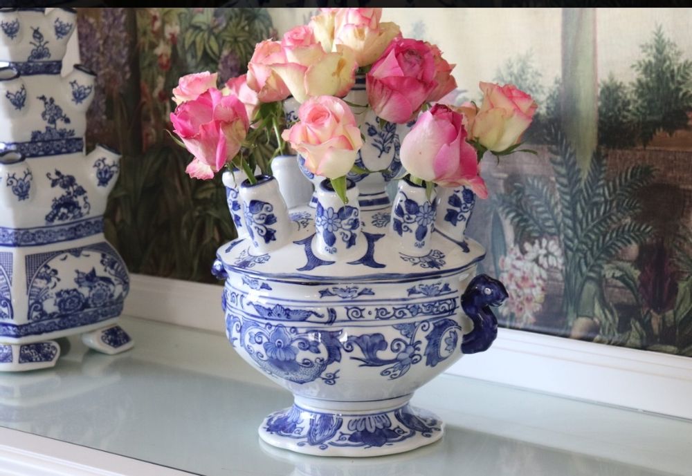 Vases - Vase en porcelaine - Porte-tulipes - ISHELA EUROPA LDA