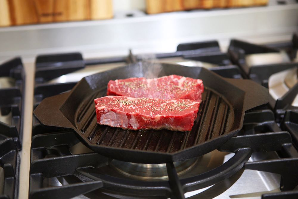 Objets design - Grill Pan poele  [Pre-Seasoned Cast Iron]  - MOMMY'S POT