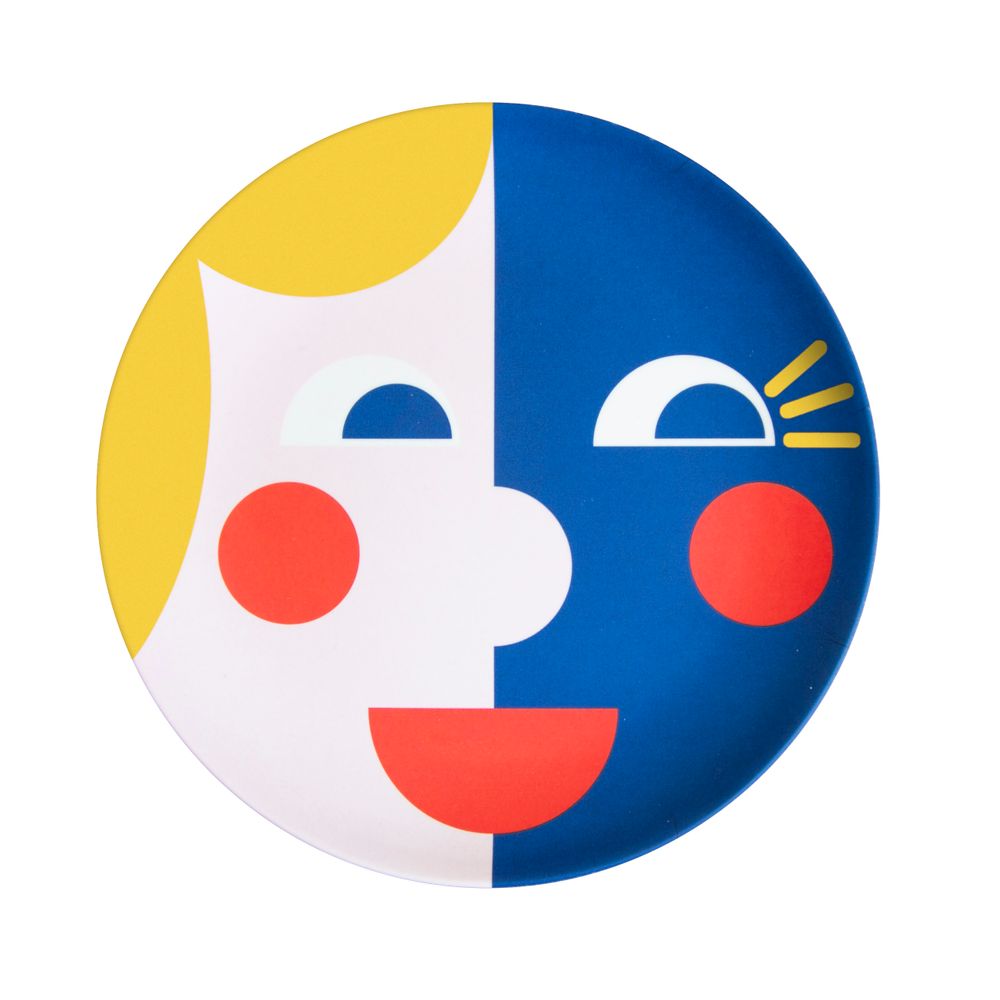 Kids accessories - Plates and cups with face - GLOBAL AFFAIRS