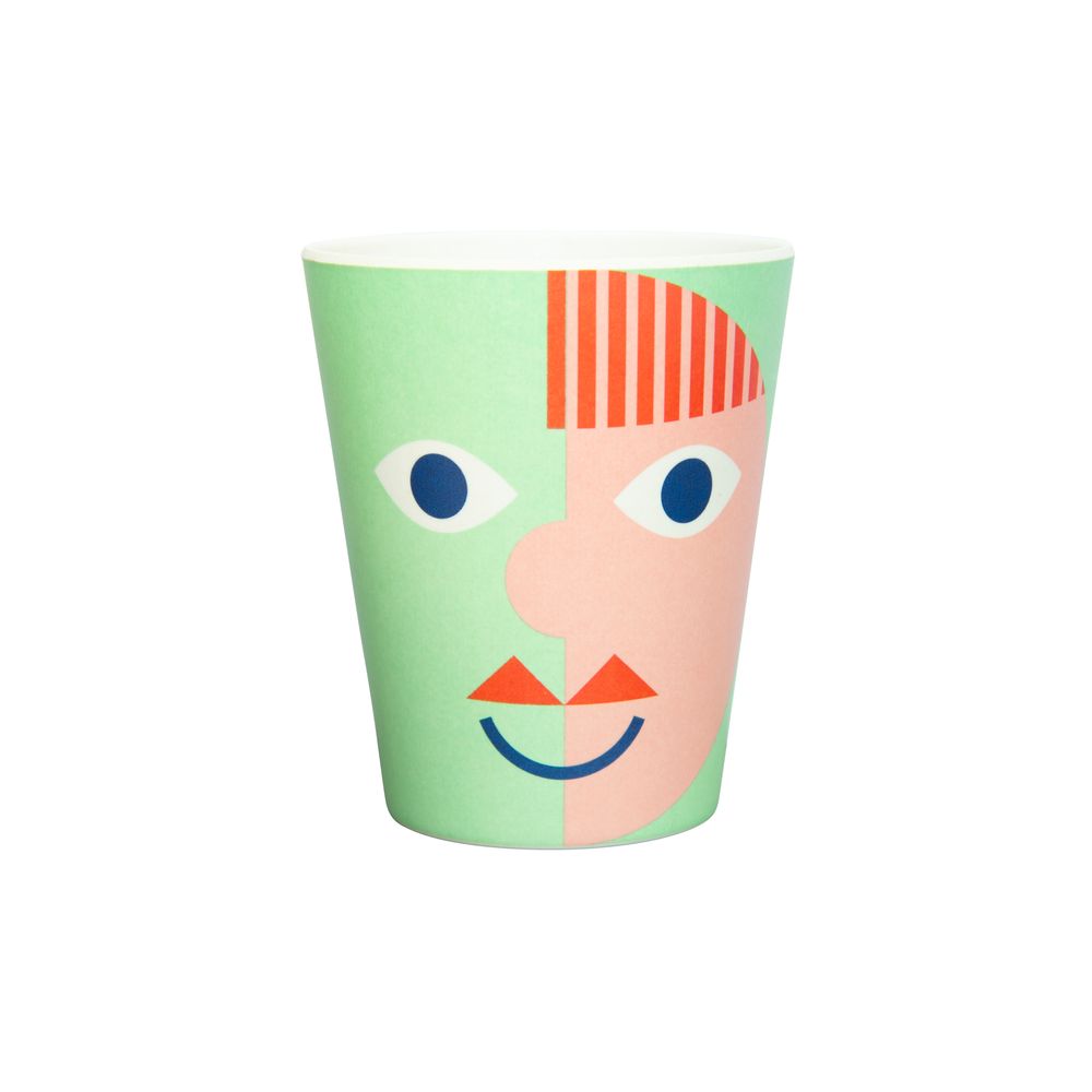 Kids accessories - Plates and cups with face - GLOBAL AFFAIRS