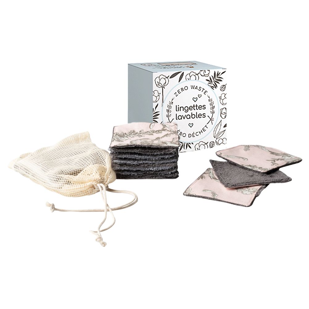 Other bath linens - Reusable cleansing pads with wash net - ATELIER CATHERINE MASSON