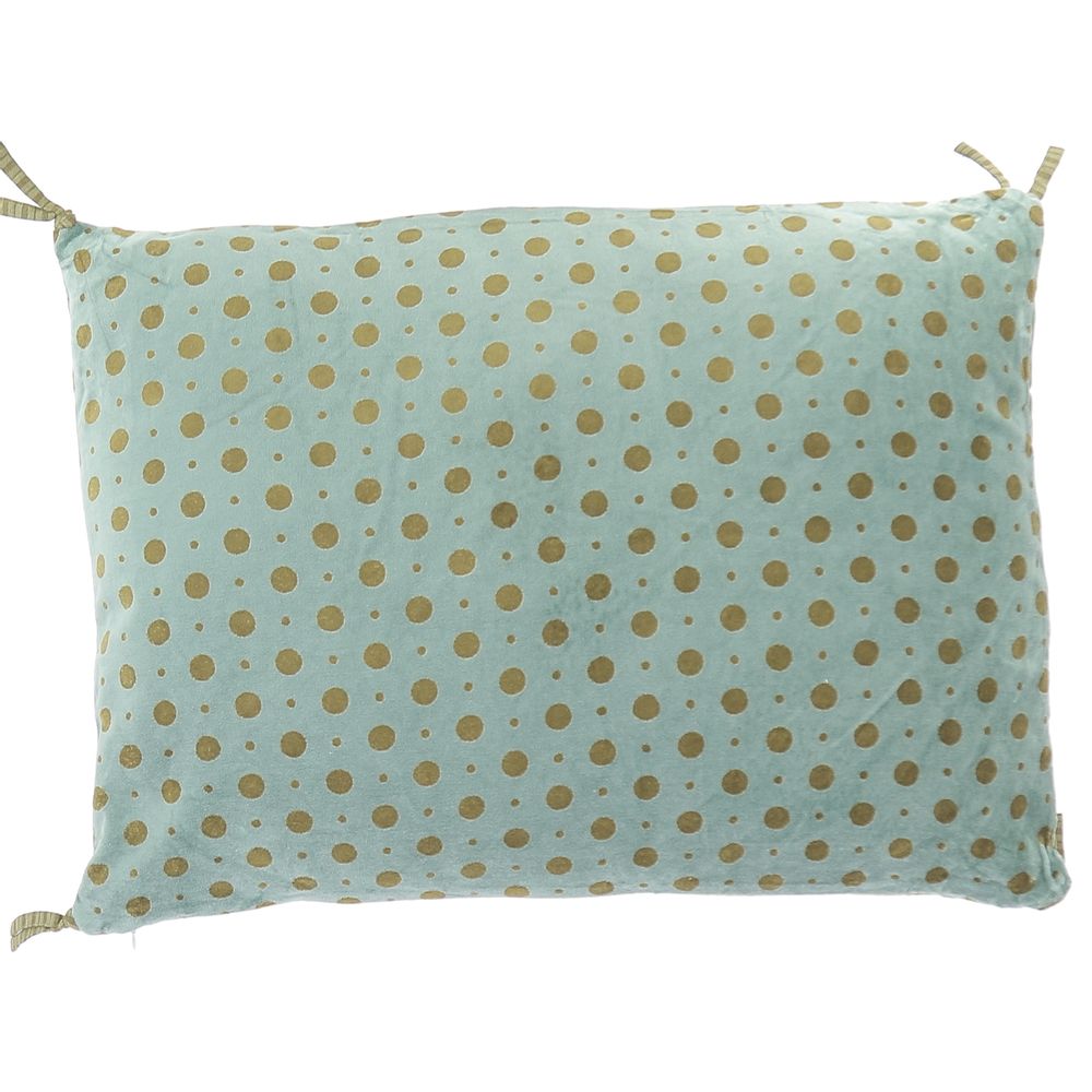 Coussins - MUMBAI Removable Cushion in printed velvet - EN FIL D'INDIENNE...