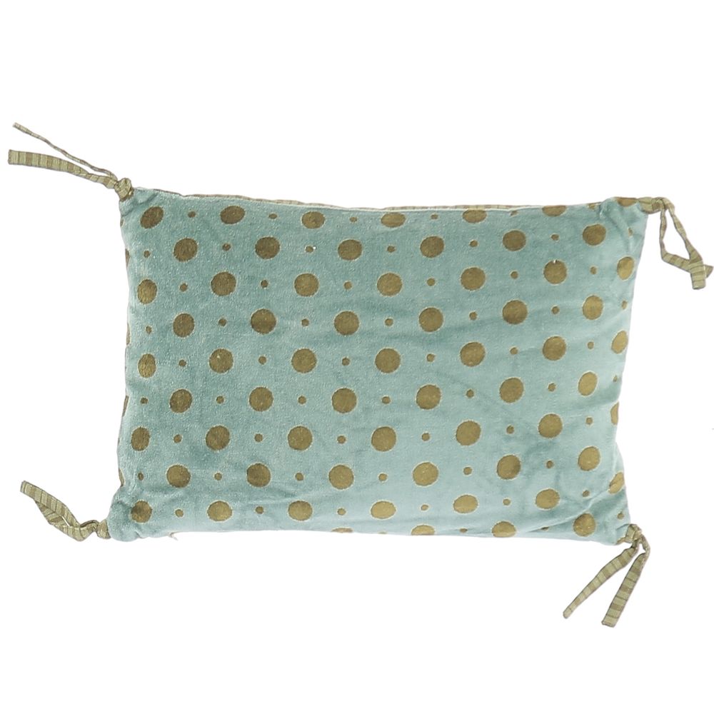 Coussins - MUMBAI Removable Cushion in printed velvet - EN FIL D'INDIENNE...