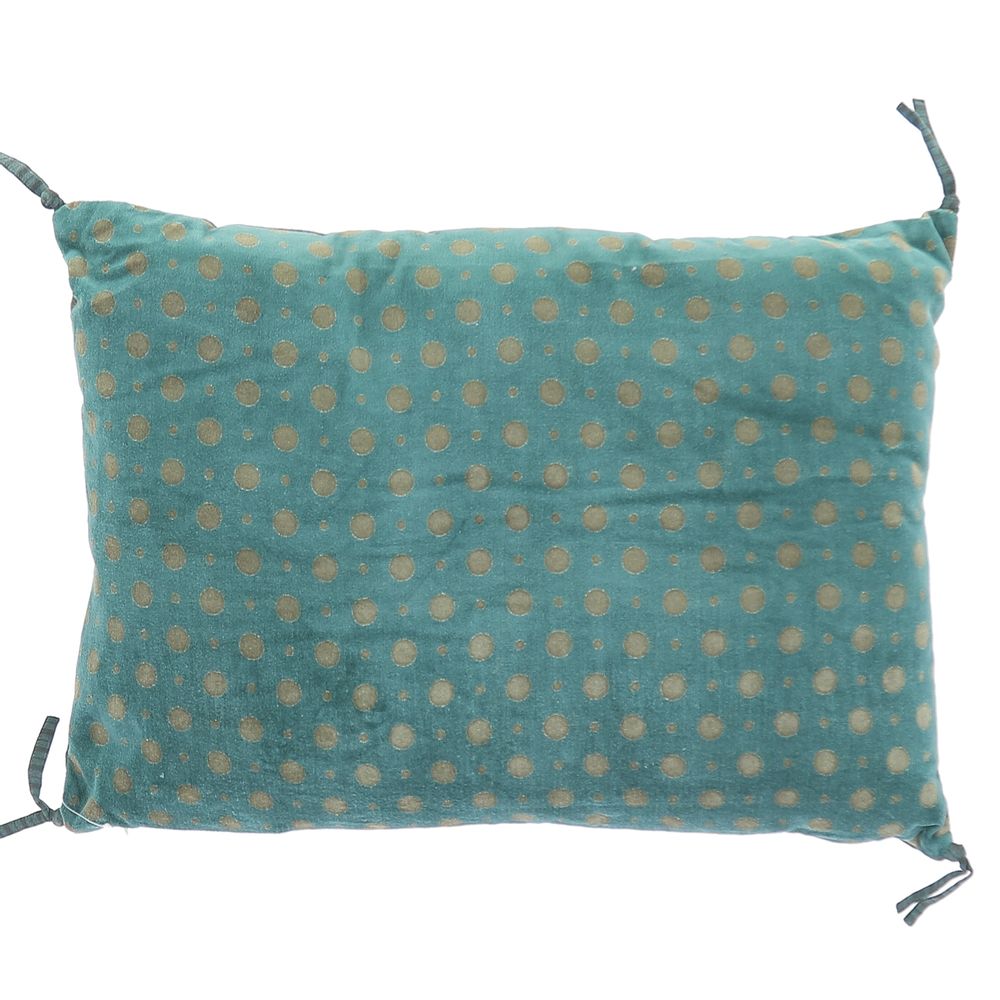 Coussins - MUMBAI Removable Cushion in printed velvet - EN FIL D'INDIENNE...