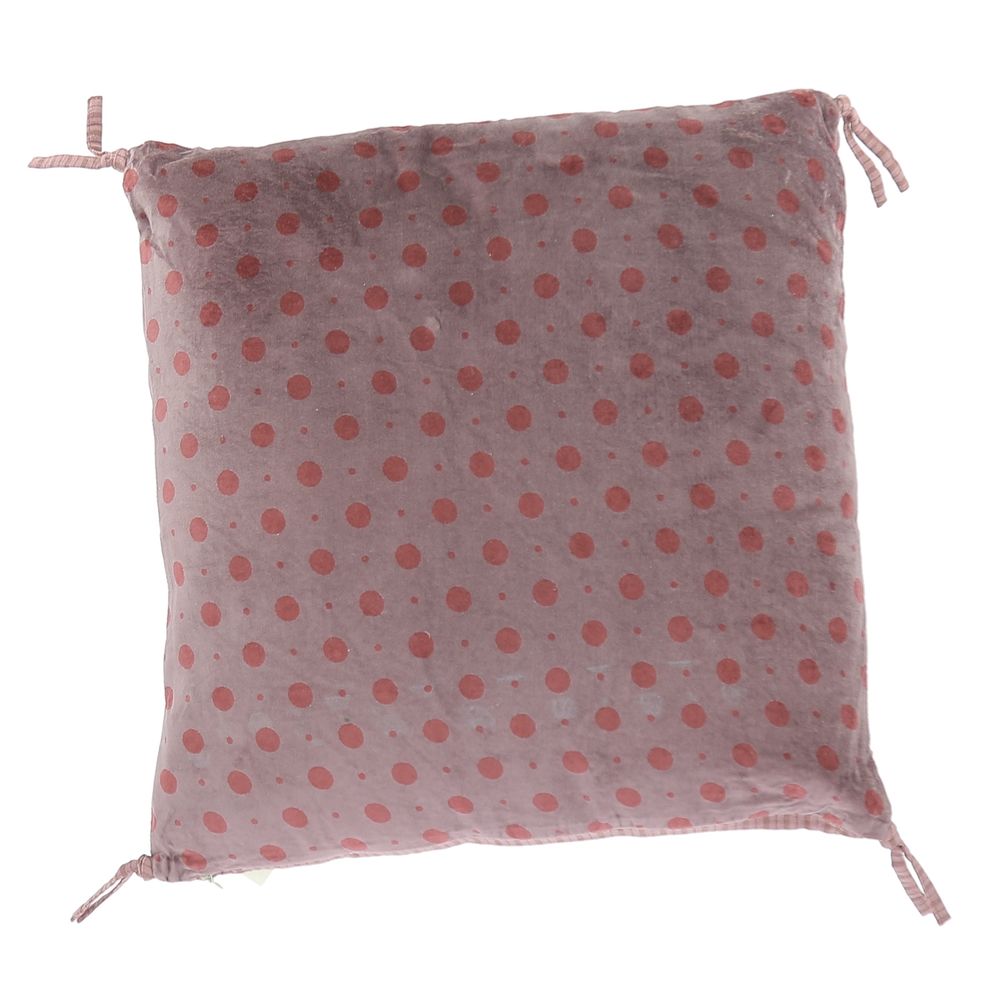 Coussins - MUMBAI Removable Cushion in printed velvet - EN FIL D'INDIENNE...