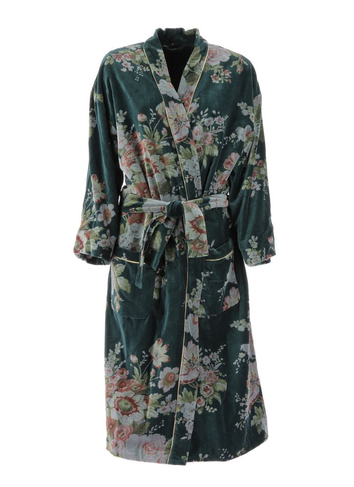 Homewear - BANGALORE Velvet Kimono - EN FIL D'INDIENNE...