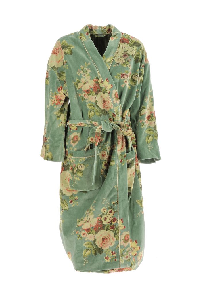 Homewear - BANGALORE Velvet Kimono - EN FIL D'INDIENNE...