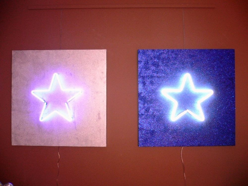 Tableaux - Tableau lumineux en verre néon - CAROLINE BAUP