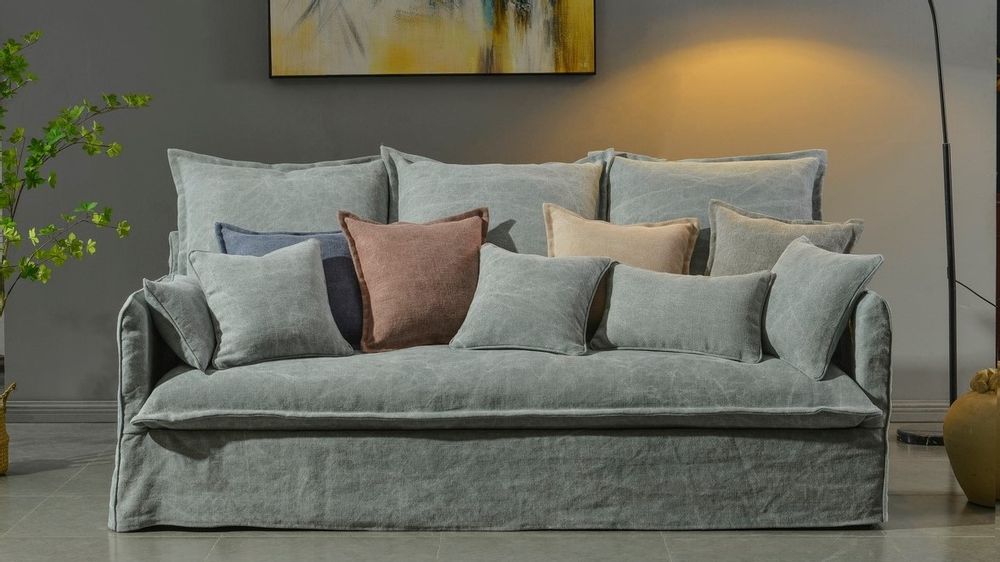 Sofas - HOMY LINEN SOFA - SO SKIN - IDASY