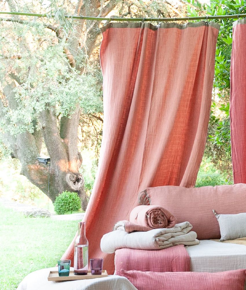 Curtains and window coverings - WAVY Stoned Cotton Curtain - EN FIL D'INDIENNE...