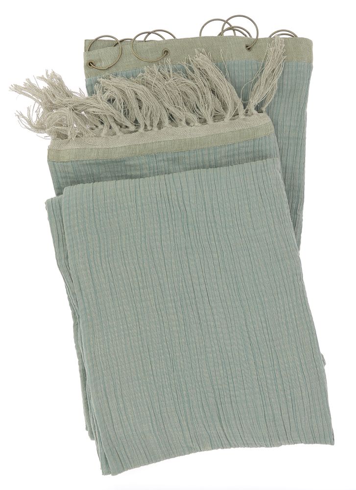 Curtains and window coverings - WAVY Stoned Cotton Curtain - EN FIL D'INDIENNE...