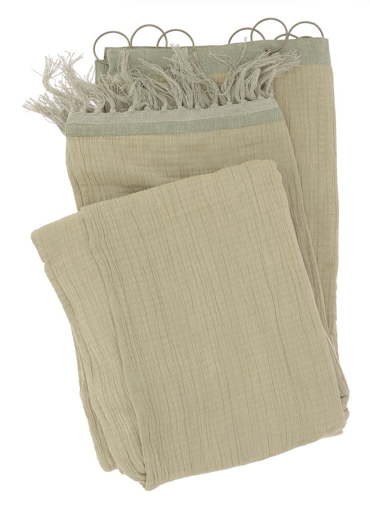 Curtains and window coverings - WAVY Stoned Cotton Curtain - EN FIL D'INDIENNE...