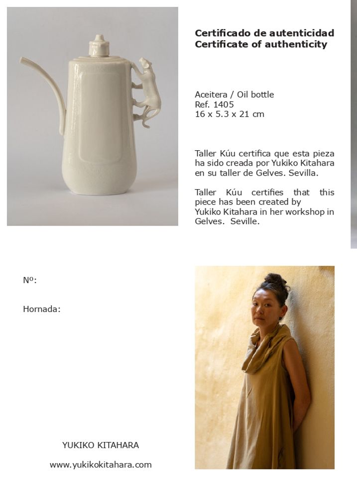 Objets design - bouteille d'huile - YUKIKO KITAHARA