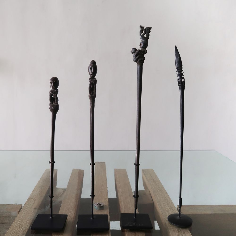 Hair accessories - Traditional Carved Wood Hairpins - NYAMAN GALLERY BALI