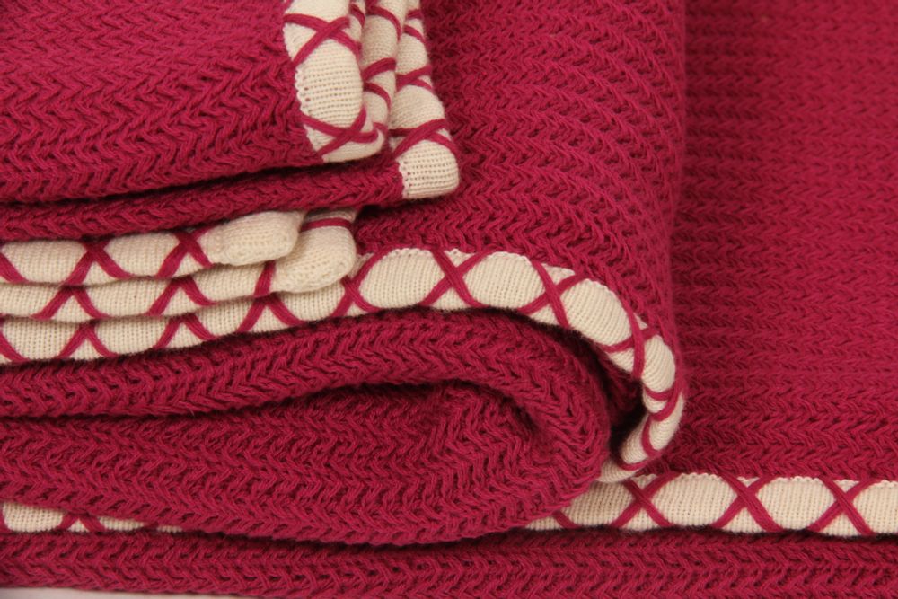 Plaids - Couverture en coton à chevrons - JANAVI