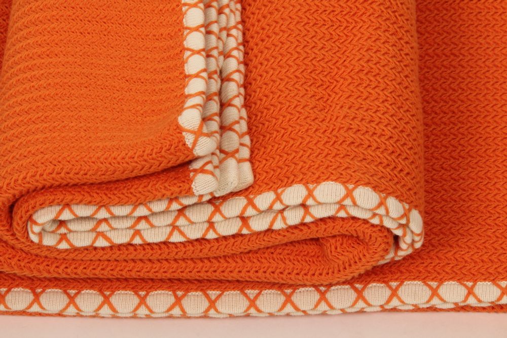 Plaids - Couverture en coton à chevrons - JANAVI
