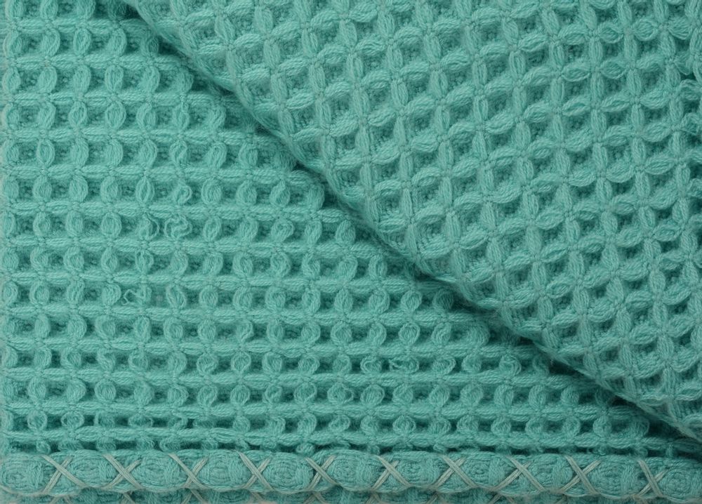 Linge de lit - Couverture tissée en cachemire gaufré. - JANAVI